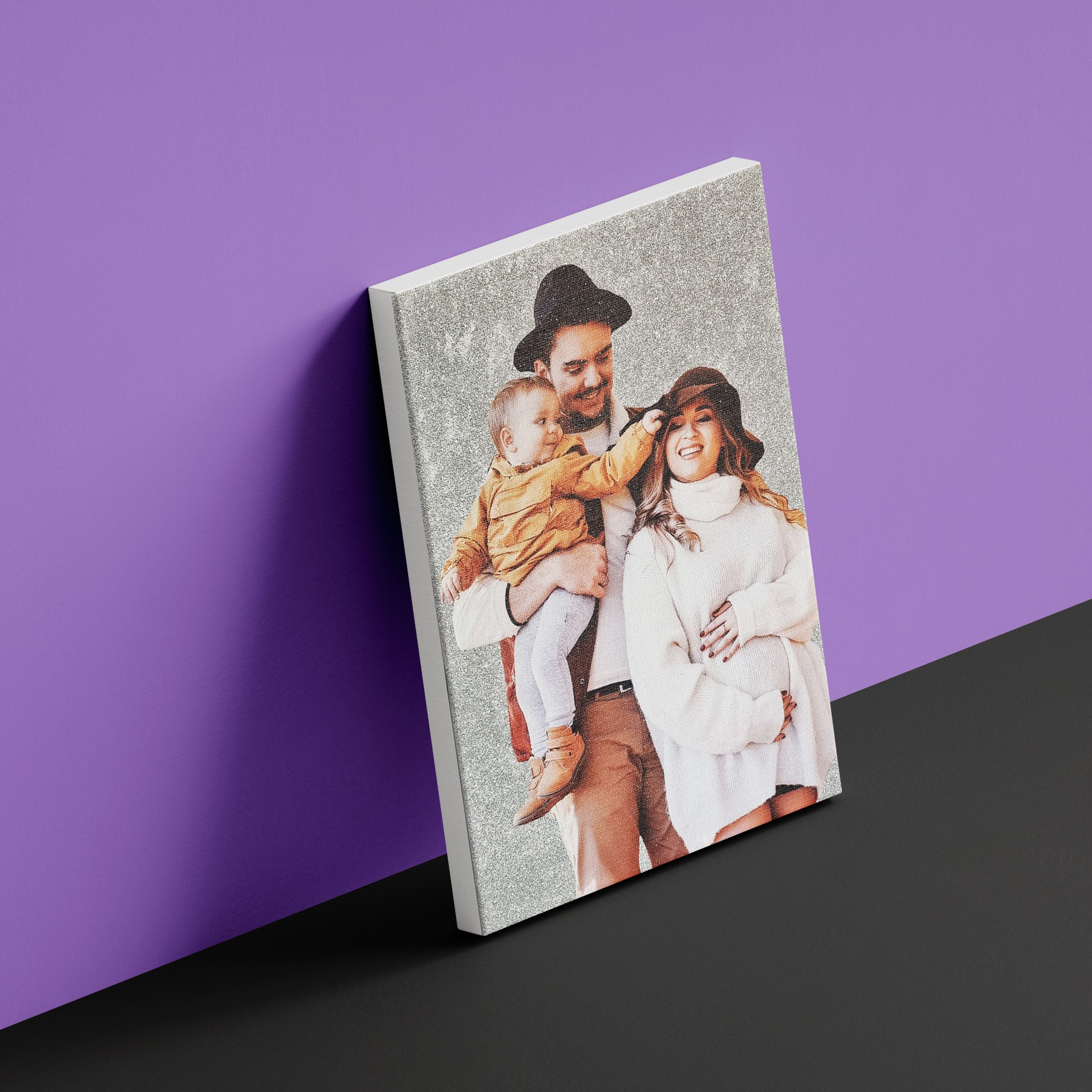 canvas color si sclipici care arată bine in orice spatiu