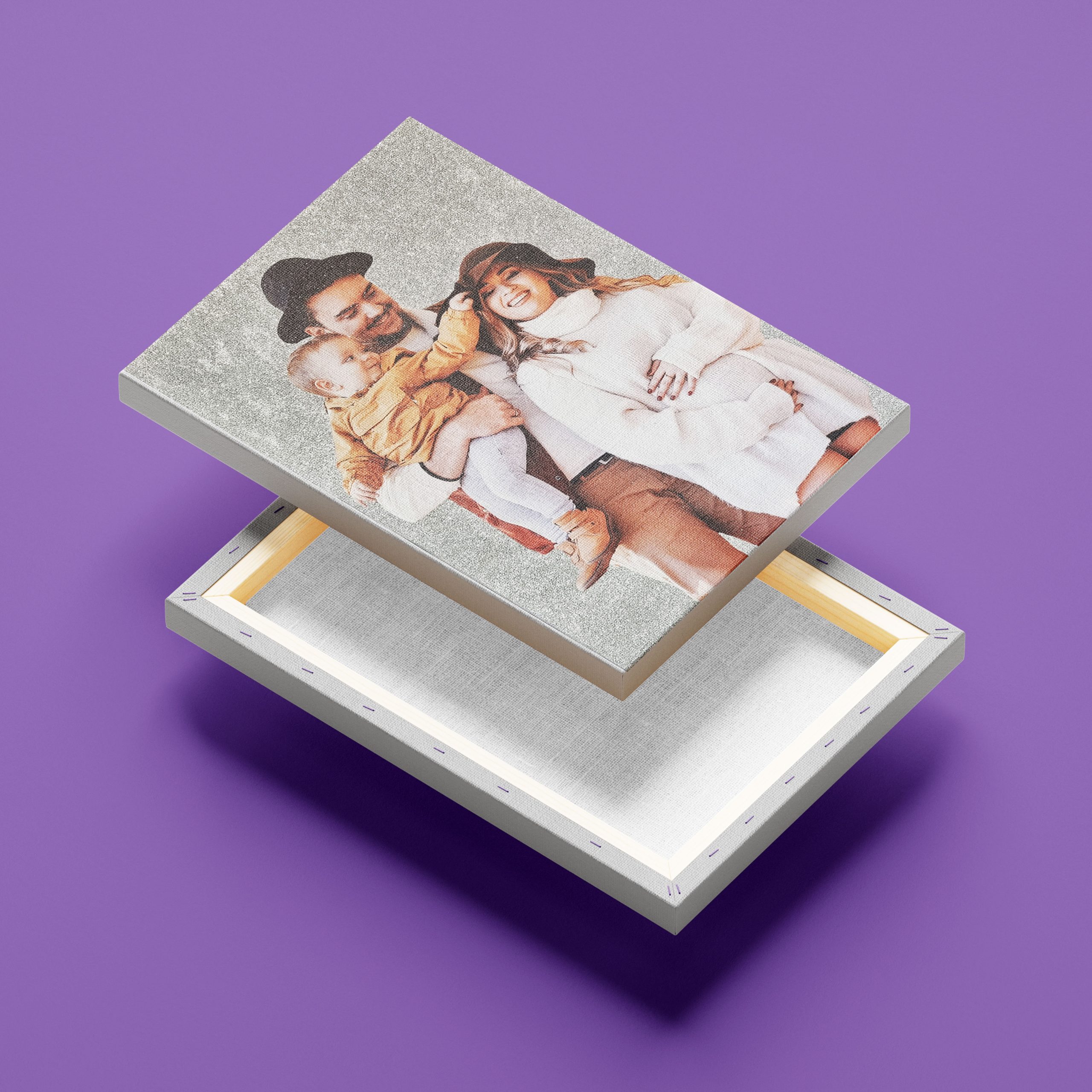 canvas-urile sunt pe ramă de lemn