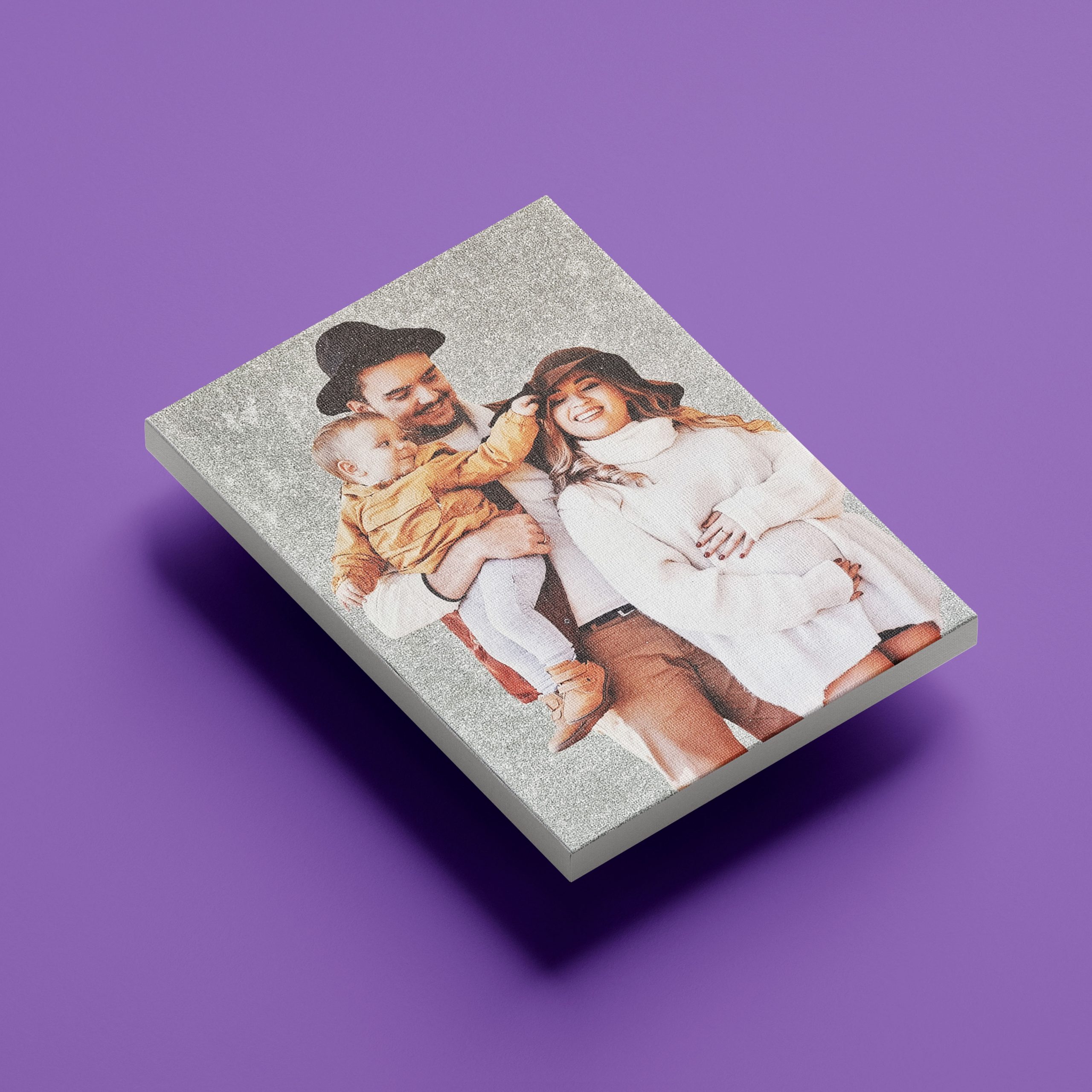 combinatie de canvas color si sclipici