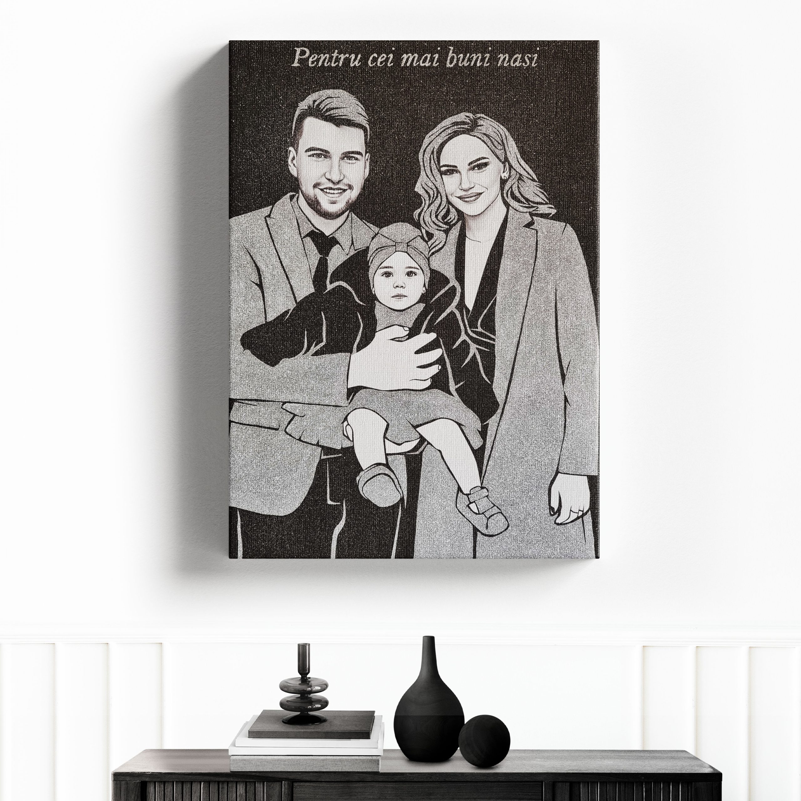 portet cadou personalizat are sclipici