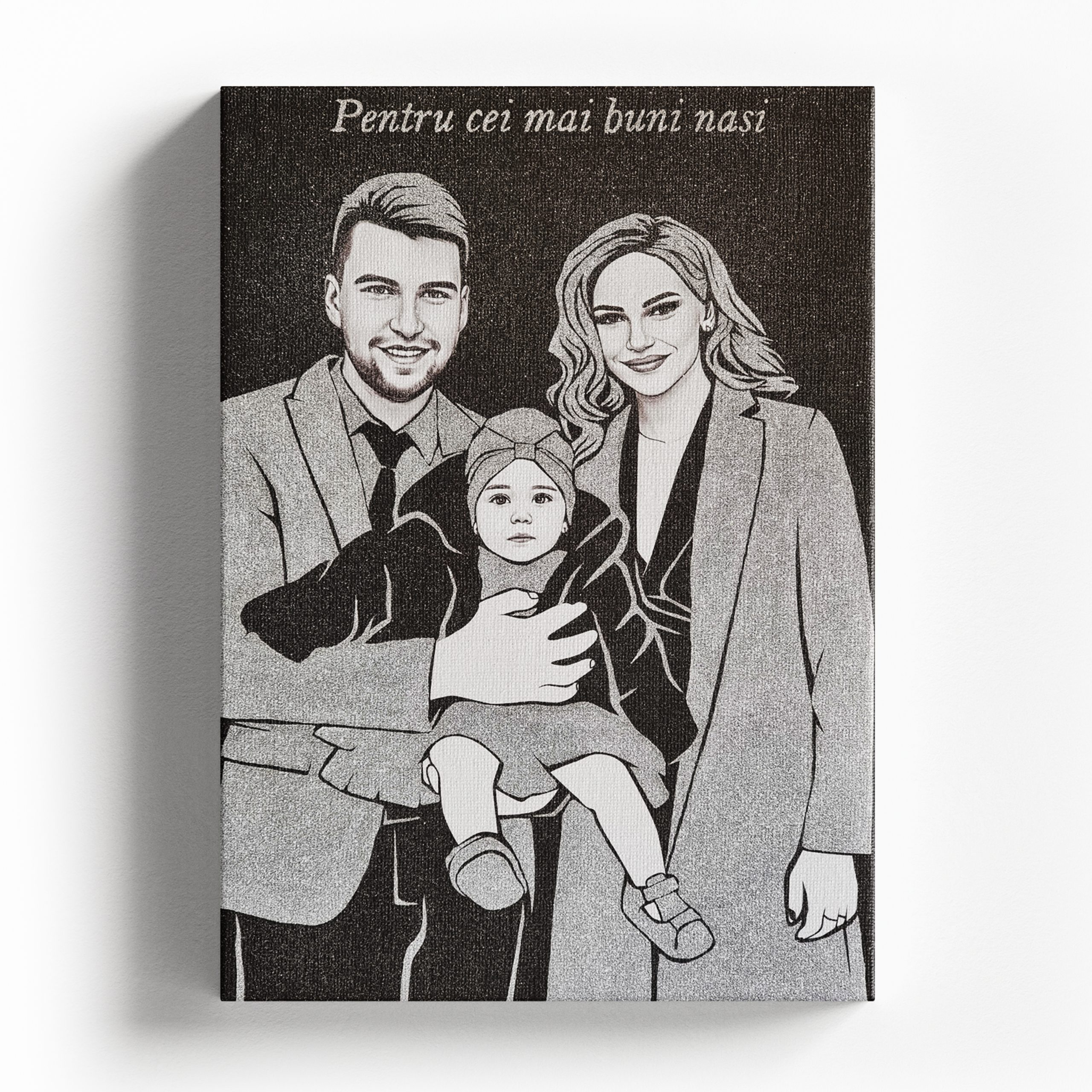 cadou tablou canvas cu glitter