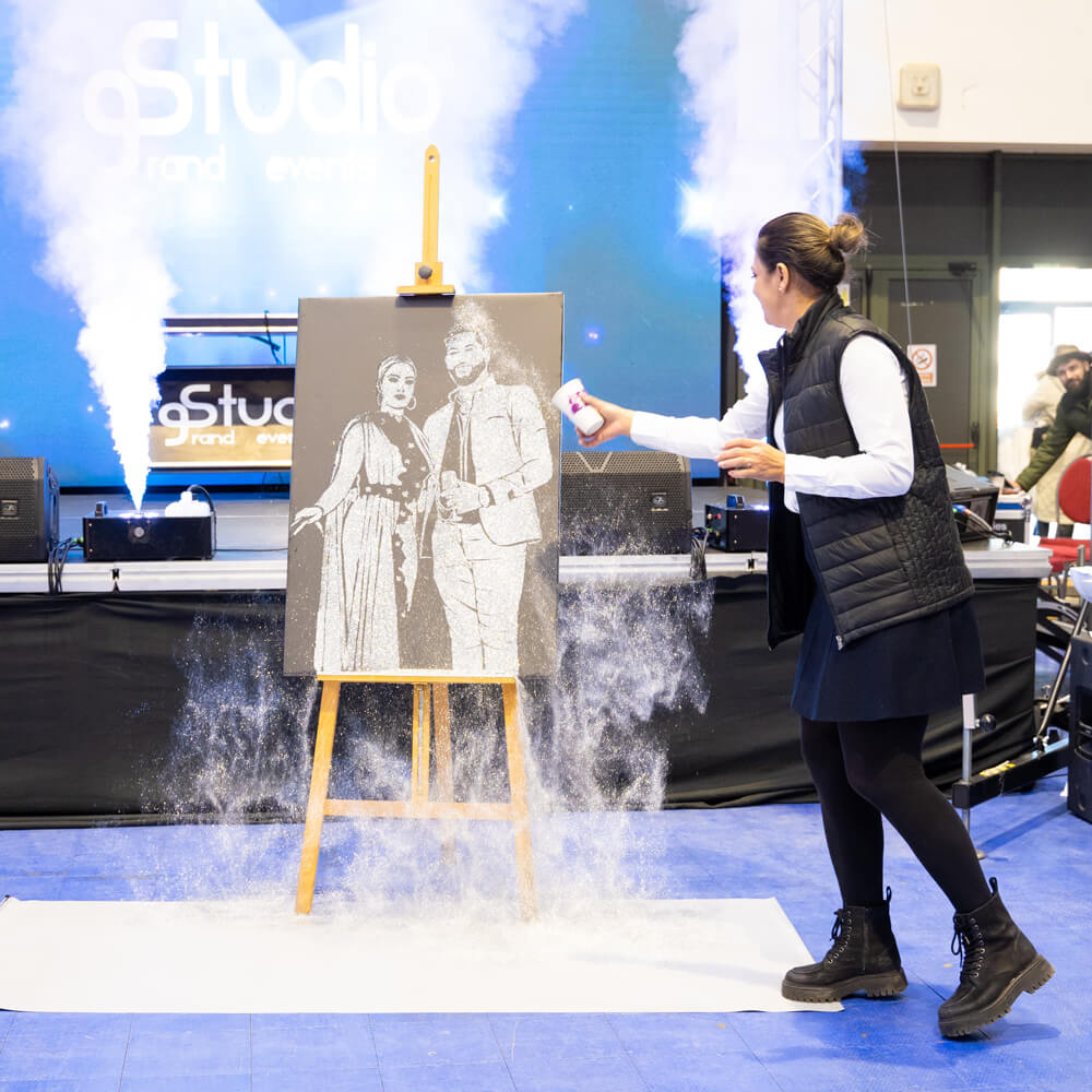 Tablou surpriza Explozie de sclipici - imagine 3