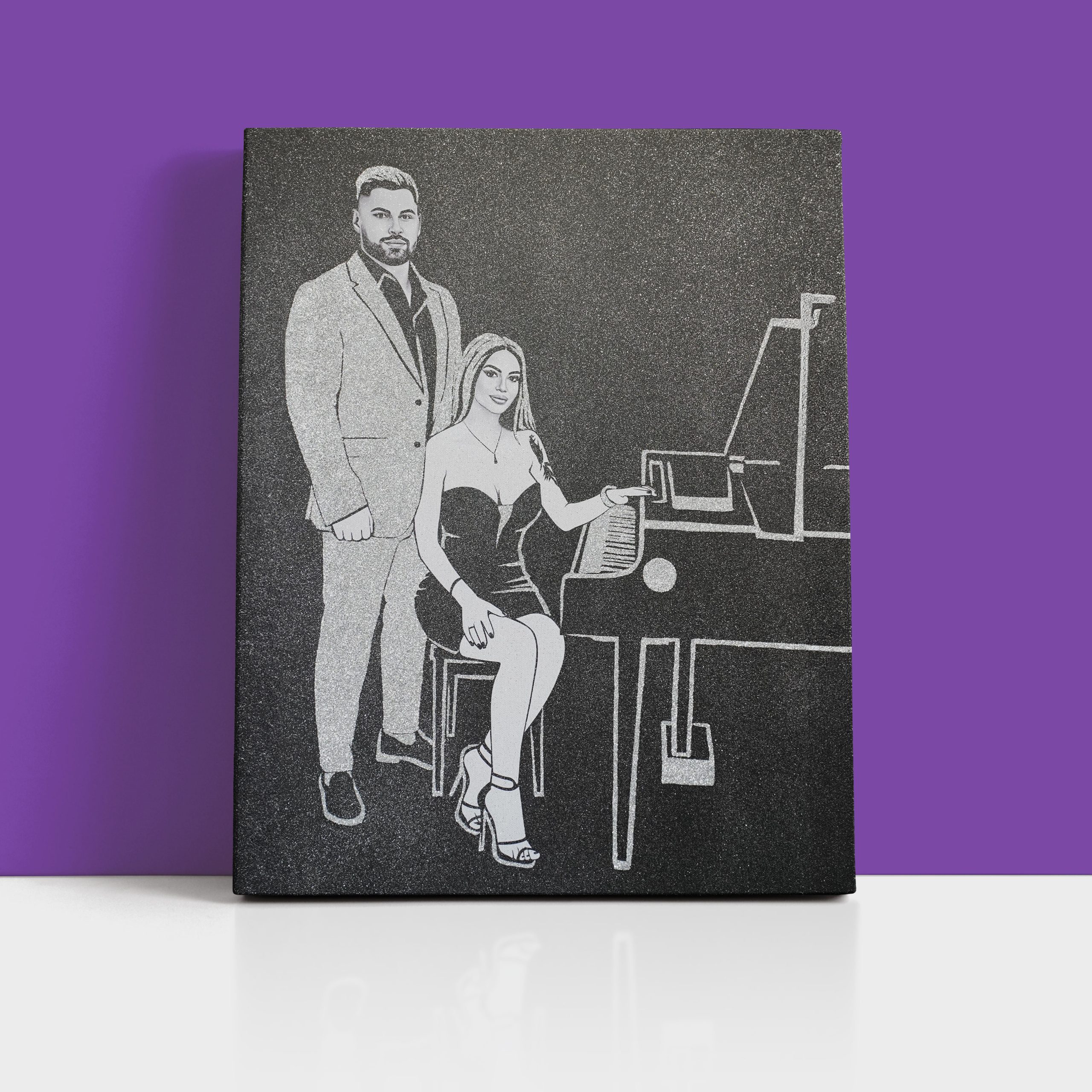 tablou cu sclipici model 1