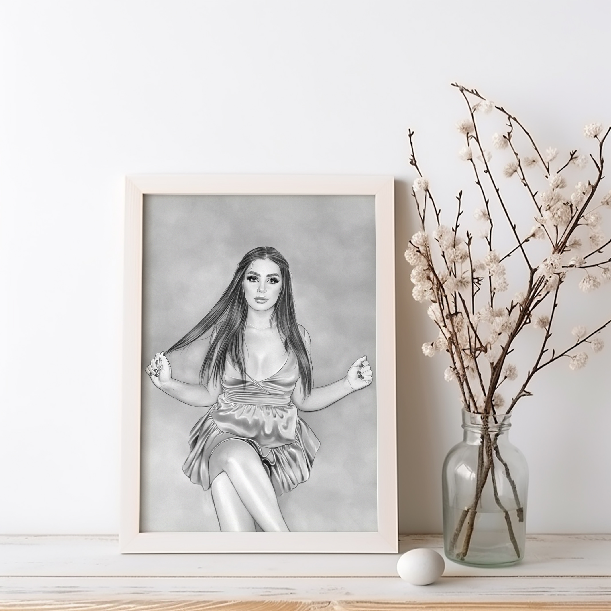 portret de fata canvas model 11