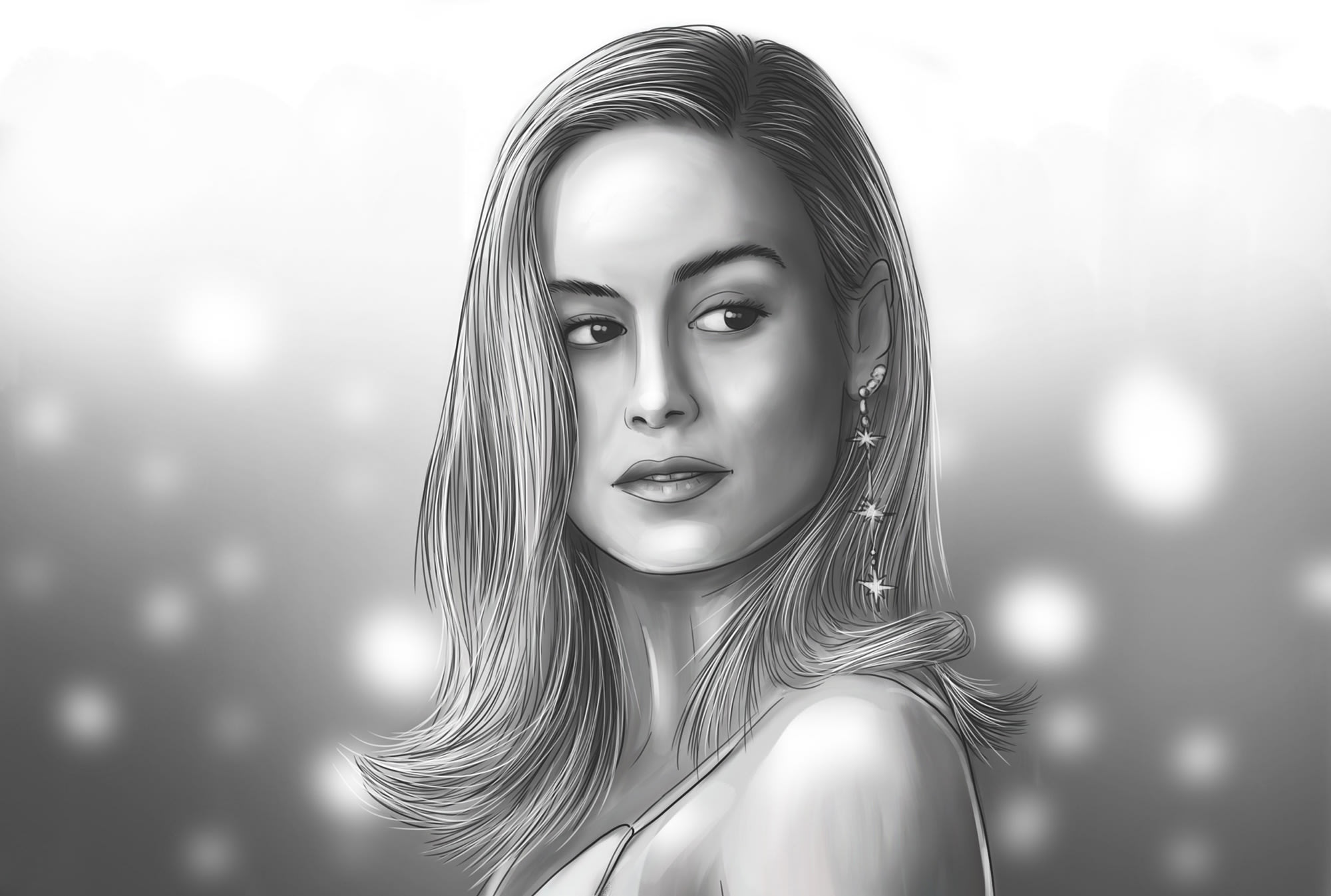 portret persoanlizat digital creion