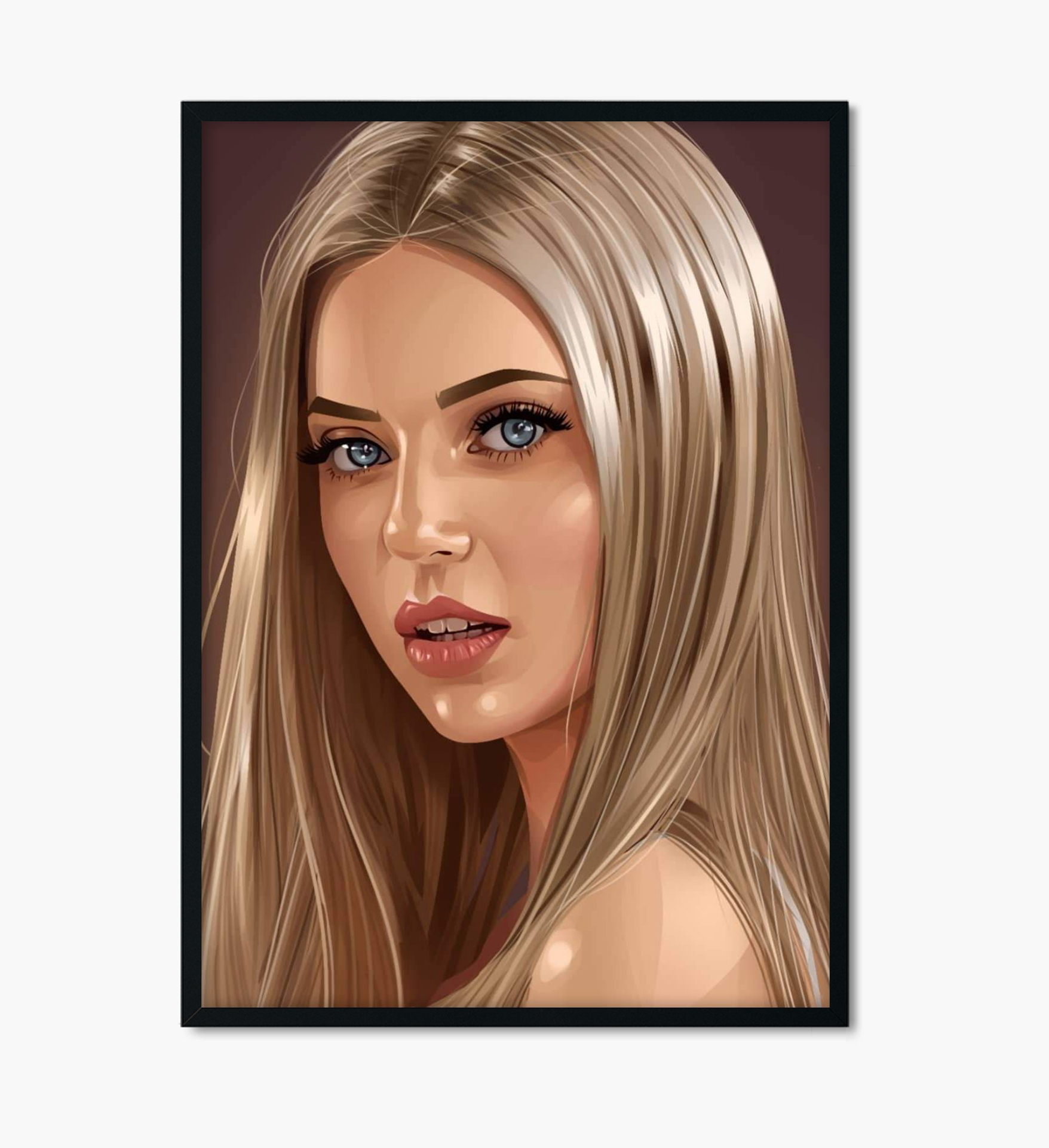 canvas portret femeie tanara